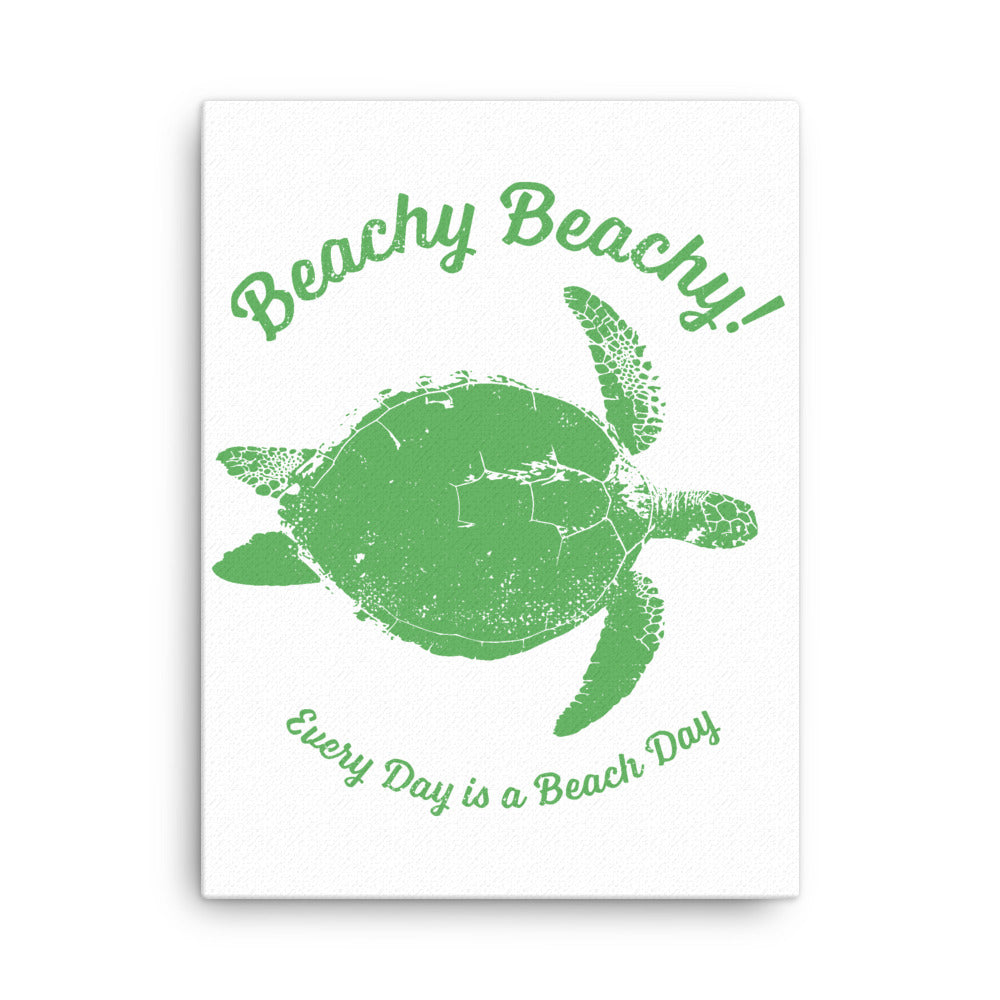 Beachy Beachy Vintage Sea Turtle Canvas Wall Art