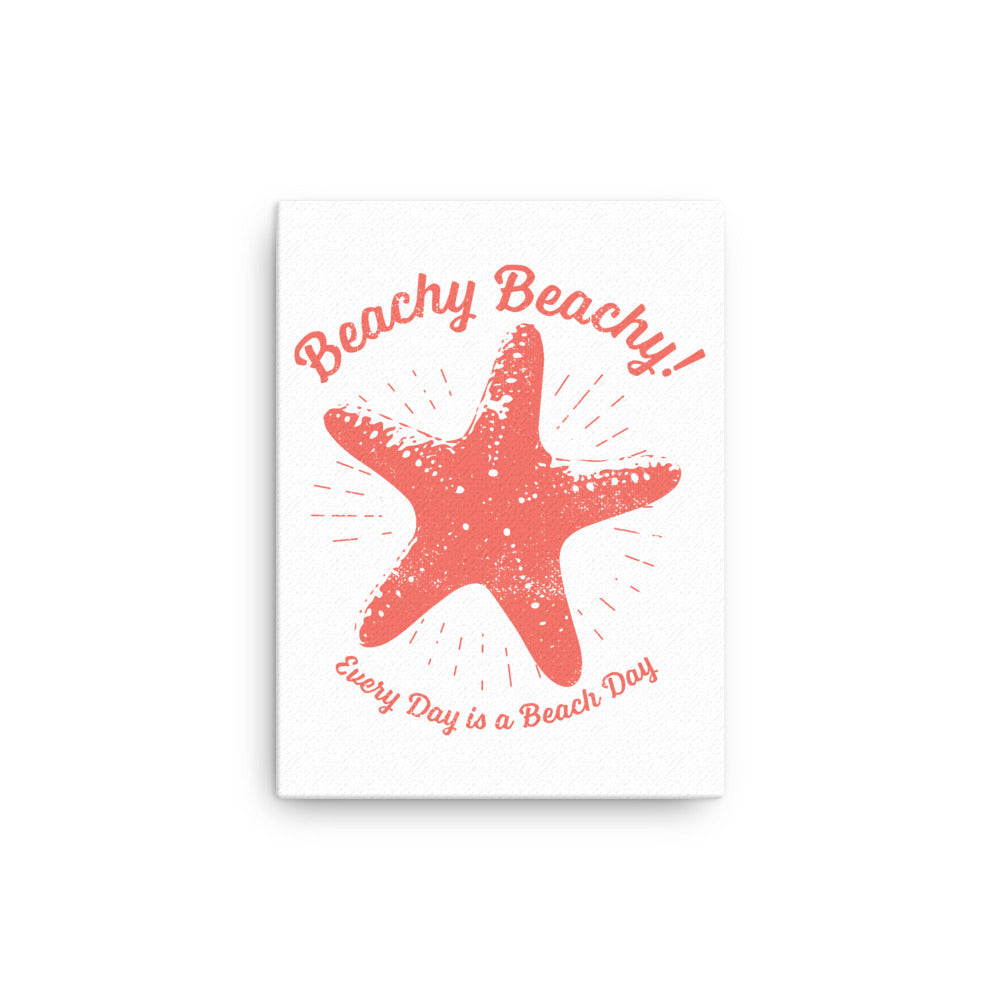 Beachy Beachy Vintage Lucky Starfish Canvas Wall Art