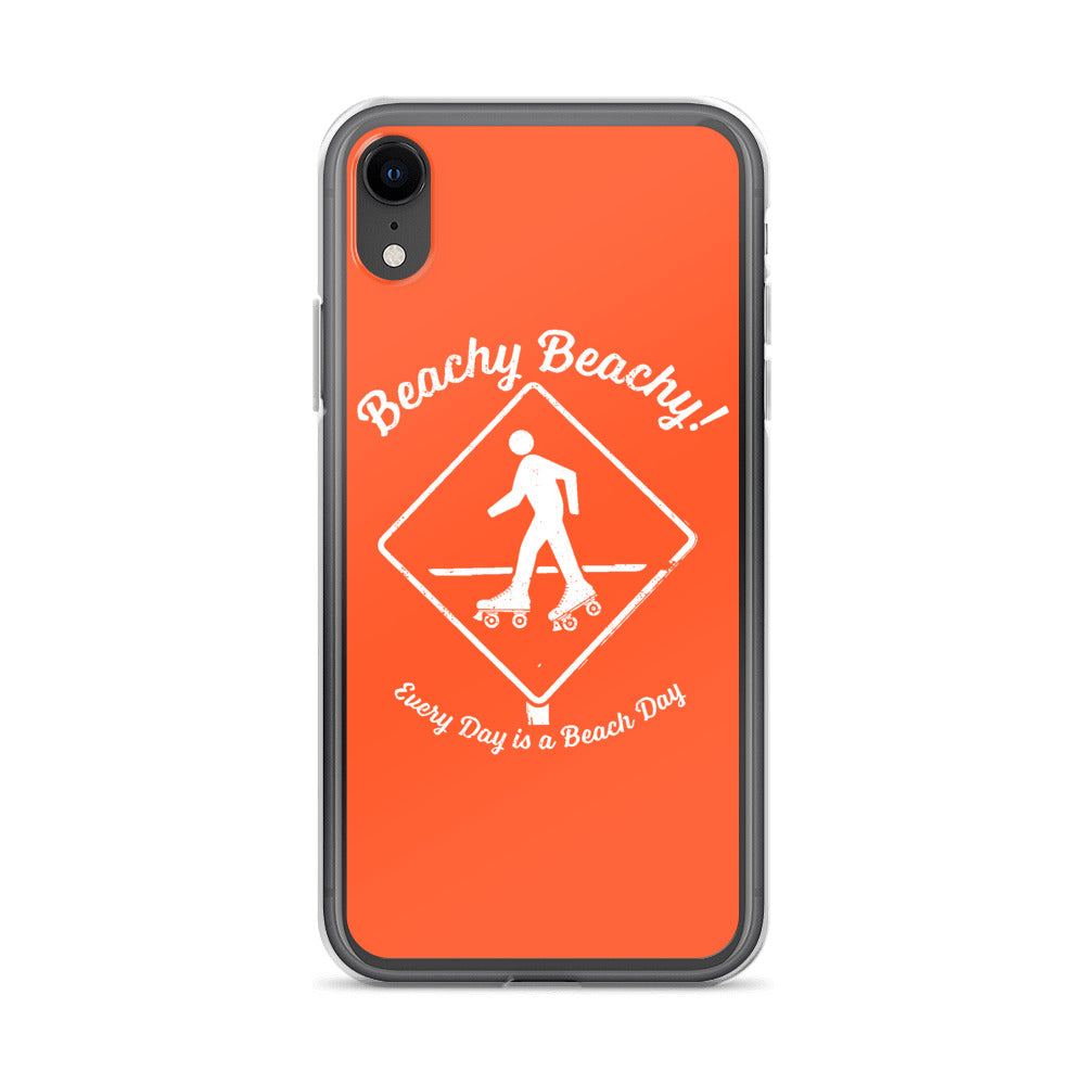 Beachy Beachy Vintage Rollerskater Crossing iPhone Case