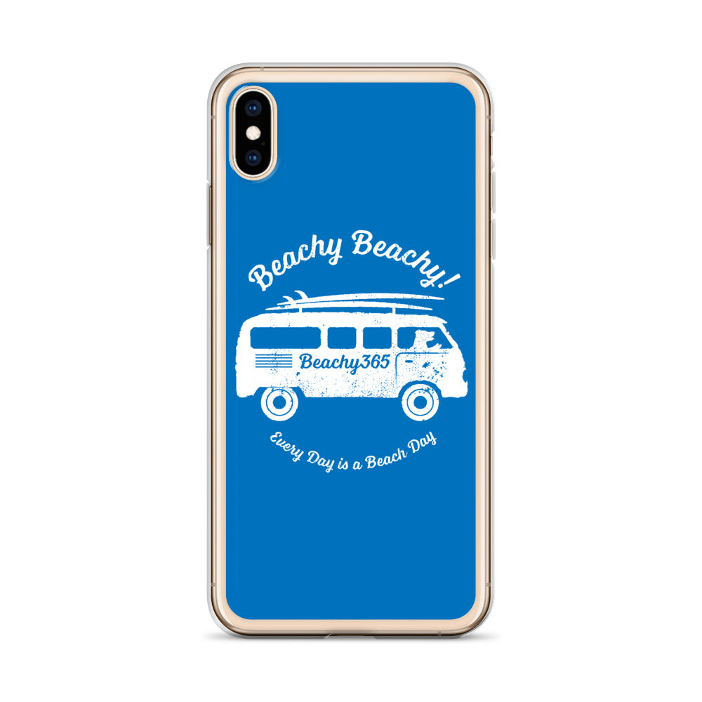 Beachy Beachy Vintage Surfbus Dog iPhone Case