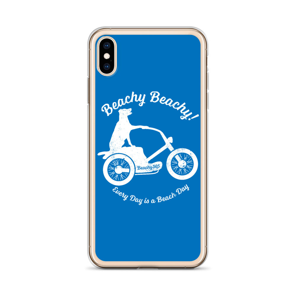 Beachy Beachy Vintage Scooter-Dog iPhone Case