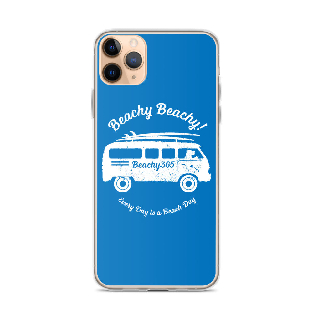 Beachy Beachy Vintage Surfbus Dog iPhone Case