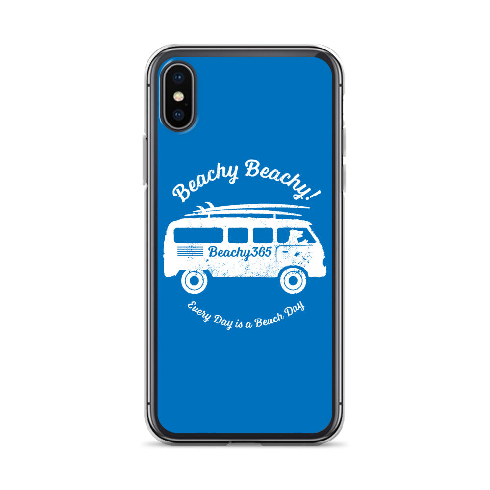 Beachy Beachy Vintage Surfbus Dog iPhone Case