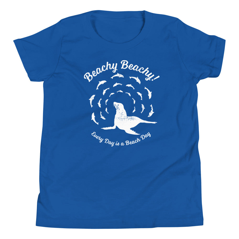 Beachy Beachy Vintage Sea Lion and Dolphins Kids Tee