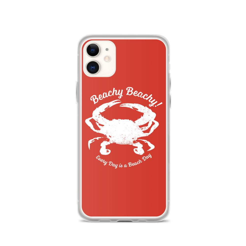 Beachy Beachy Vintage Crab iPhone Case