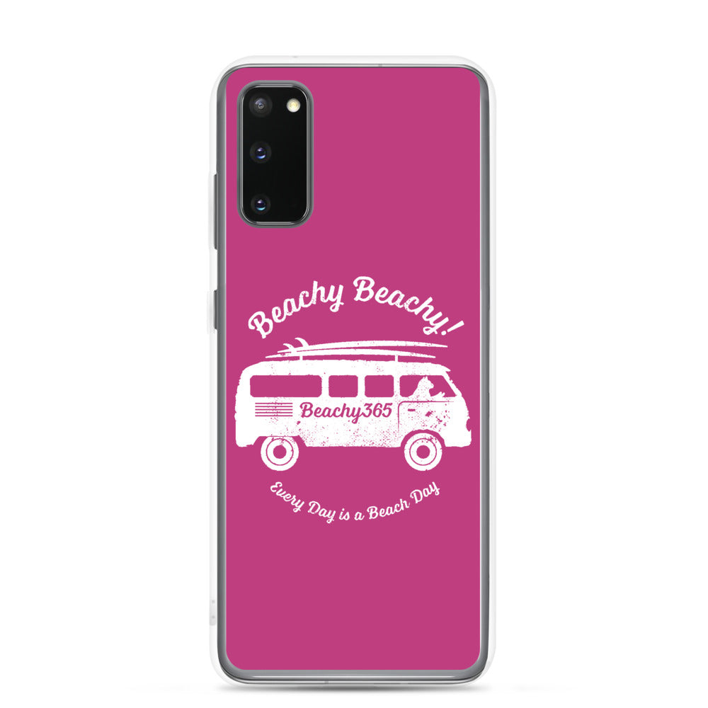 Beachy Beachy Vintage Surfbus Cat Samsung Phone Case