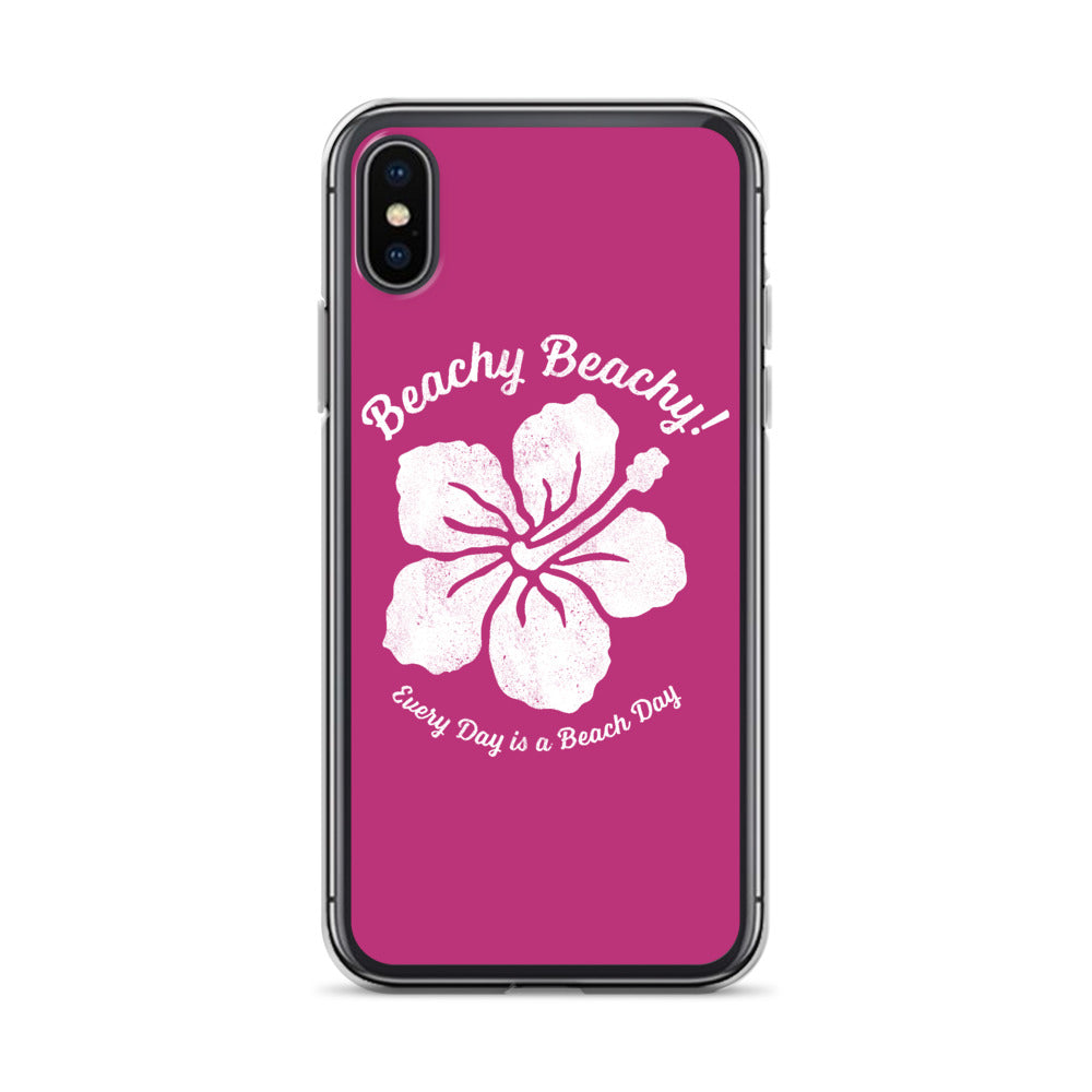 Beachy Beachy Vintage Tropical Flower iPhone Case