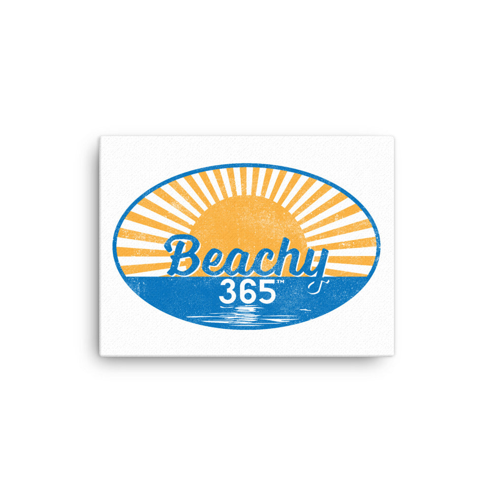 Beachy365 Vintage Logo Canvas Wall Art