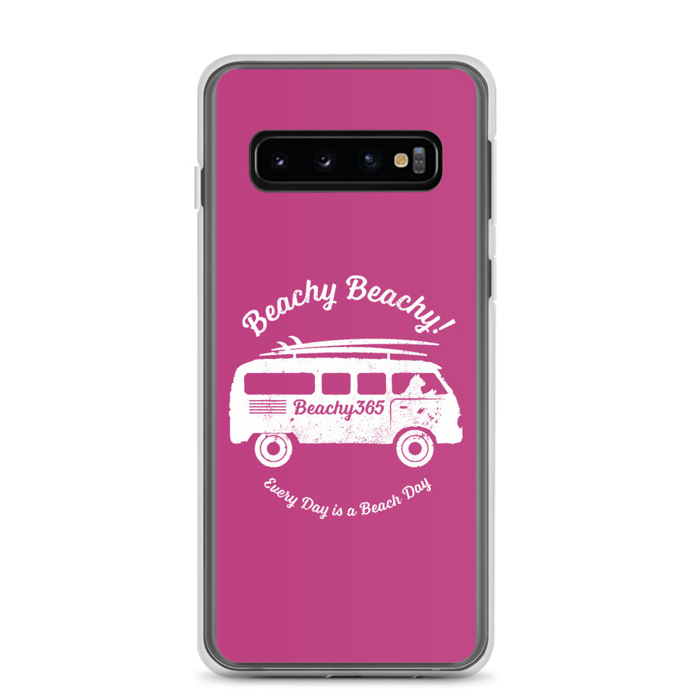Beachy Beachy Vintage Surfbus Cat Samsung Phone Case