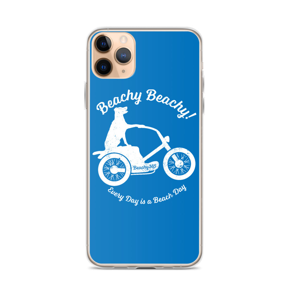 Beachy Beachy Vintage Scooter-Dog iPhone Case