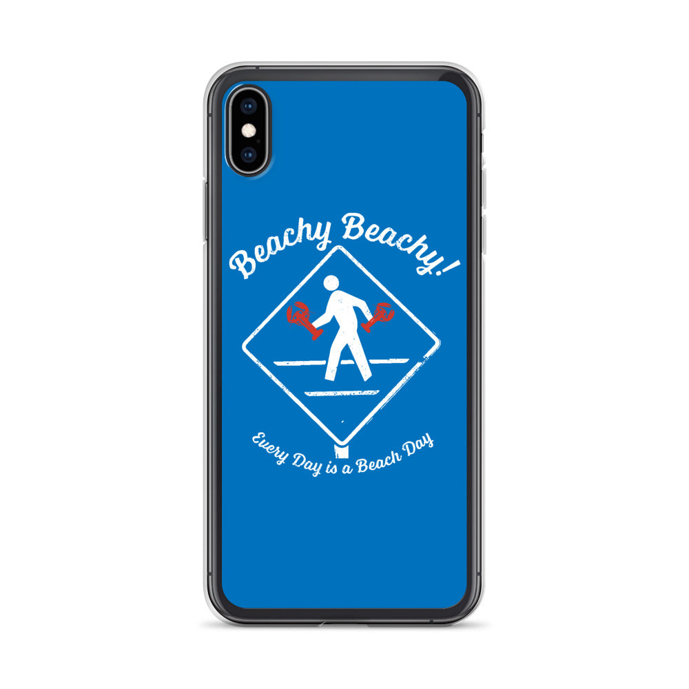 Beachy Beachy Vintage Lobsterman Crossing iPhone Case