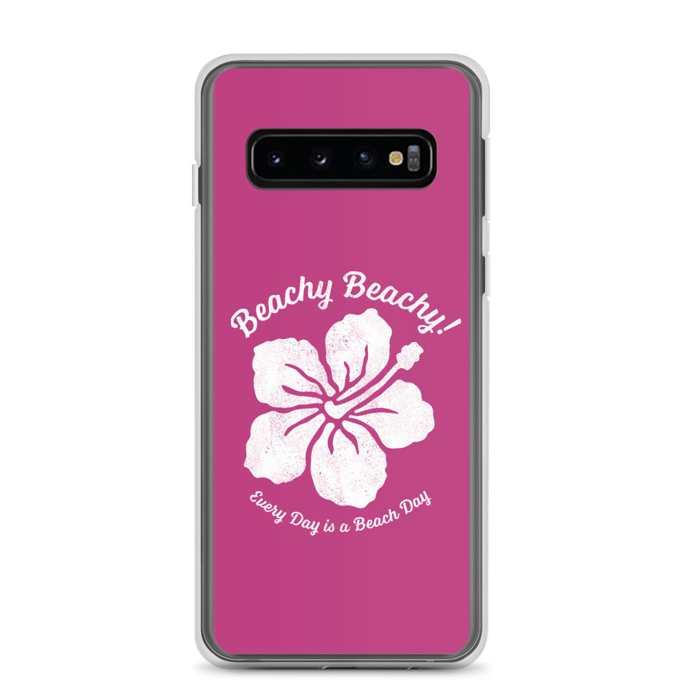 Beachy Beachy Vintage Tropical Flower Samsung Phone Case