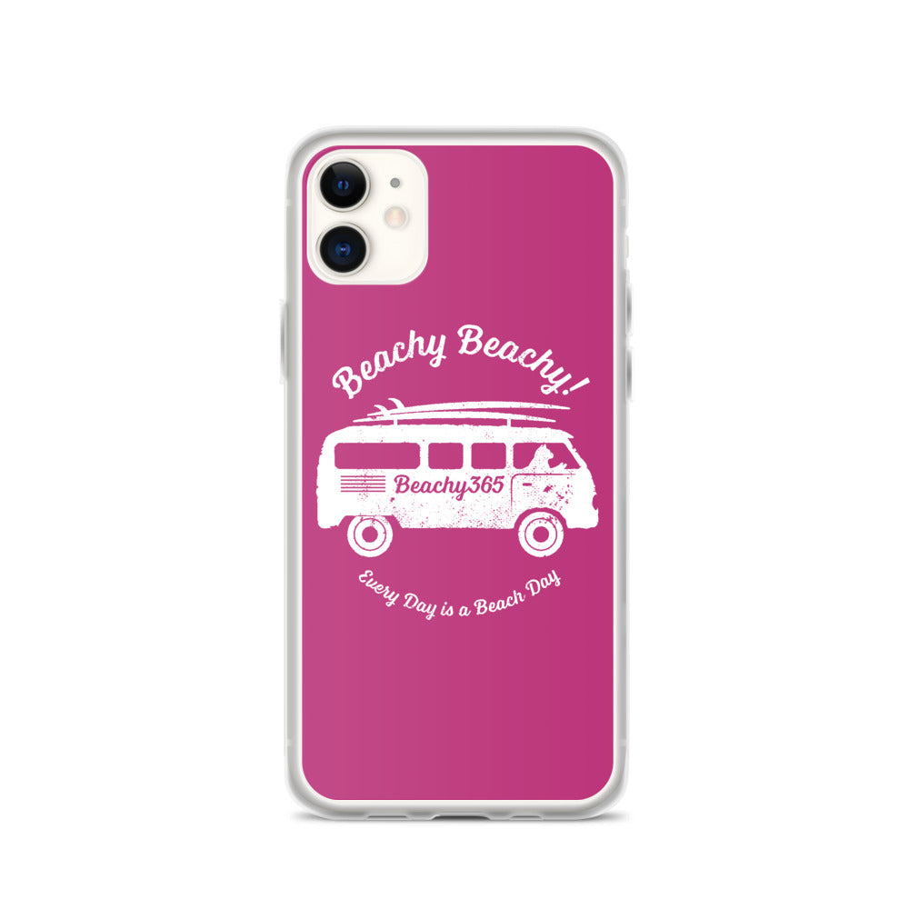 Beachy Beachy Vintage Surfbus Cat iPhone Case