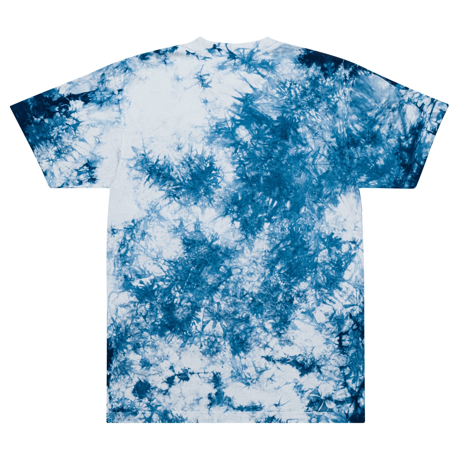 Oversized Navy & White Tie-Dye Tee