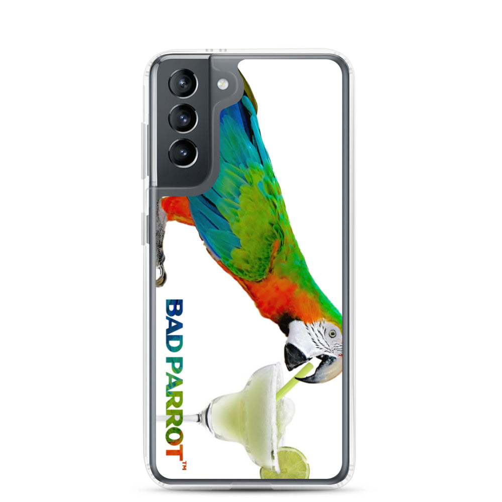 Bad Parrot with Margarita Extreme-Close-Up Samsung Phone Case