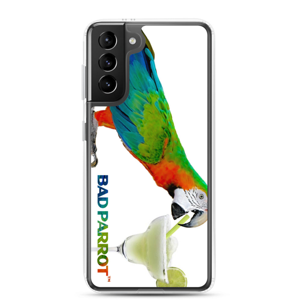 Bad Parrot with Margarita Extreme-Close-Up Samsung Phone Case