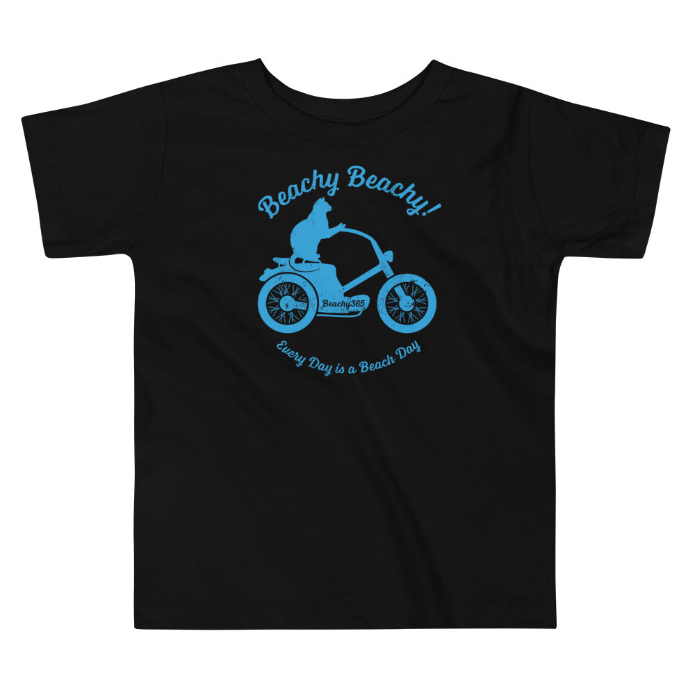 Beachy Beachy Vintage Scooter-Cat Toddler Tee