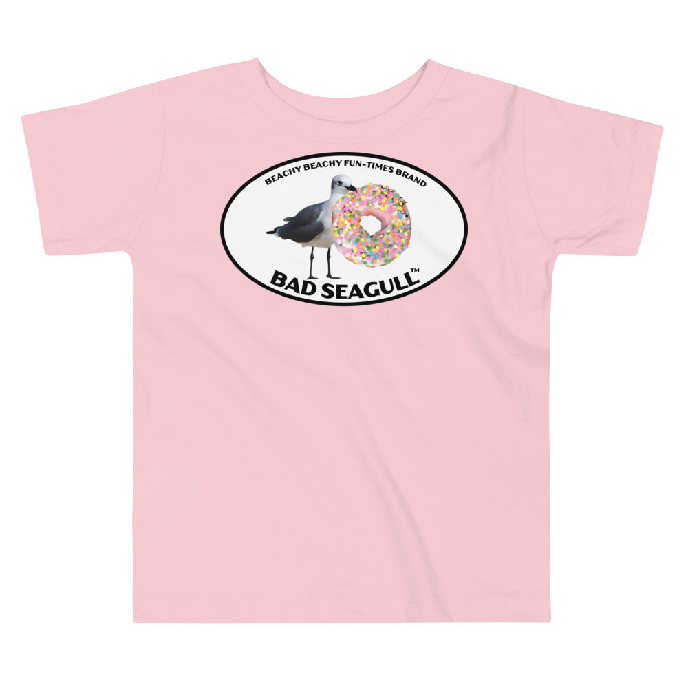 Bad Seagull with Doughnut Toddler Tee