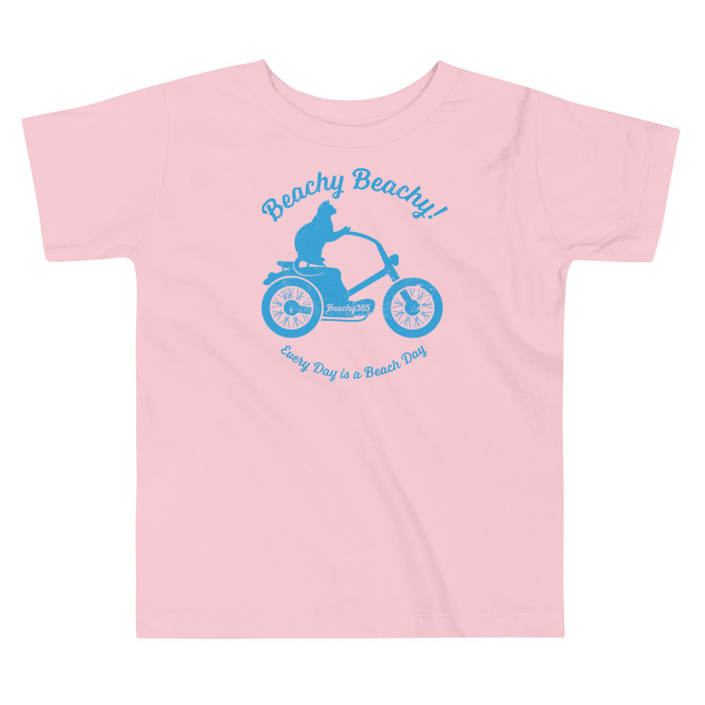 Beachy Beachy Vintage Scooter-Cat Toddler Tee