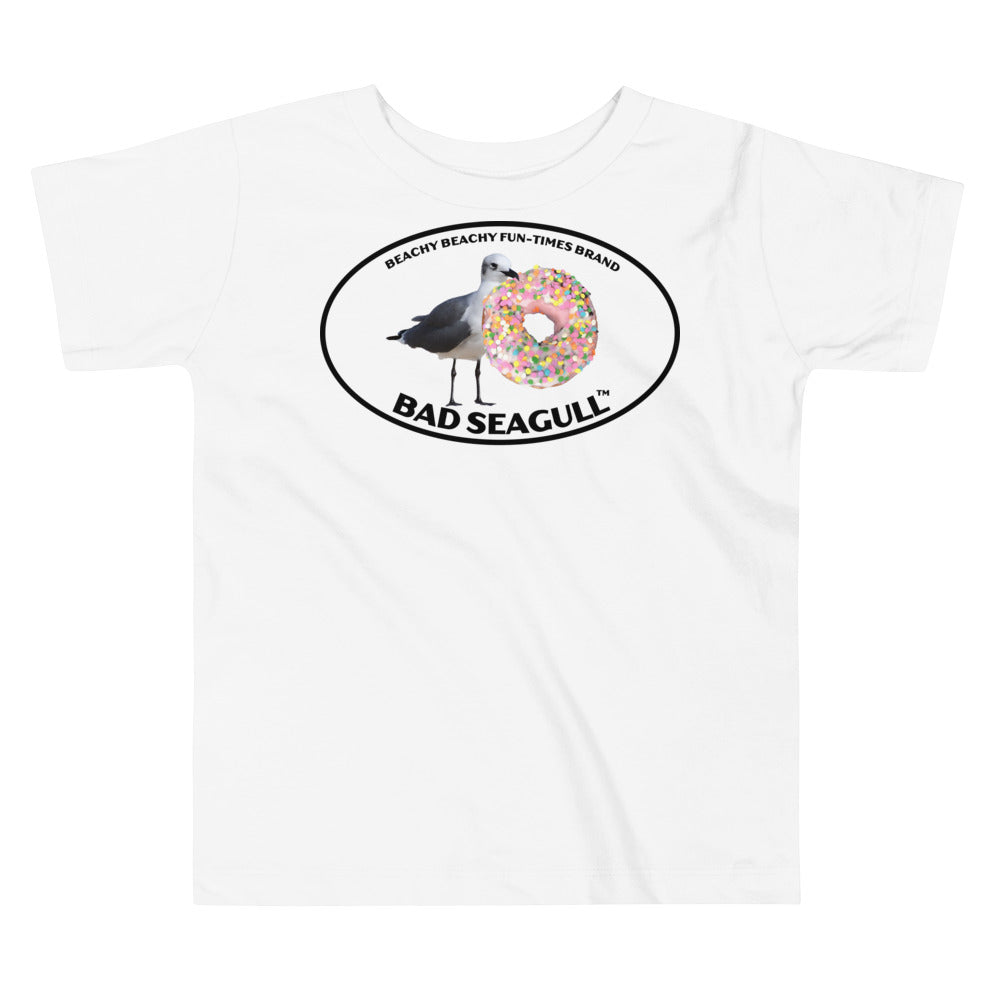 Bad Seagull with Doughnut Toddler Tee