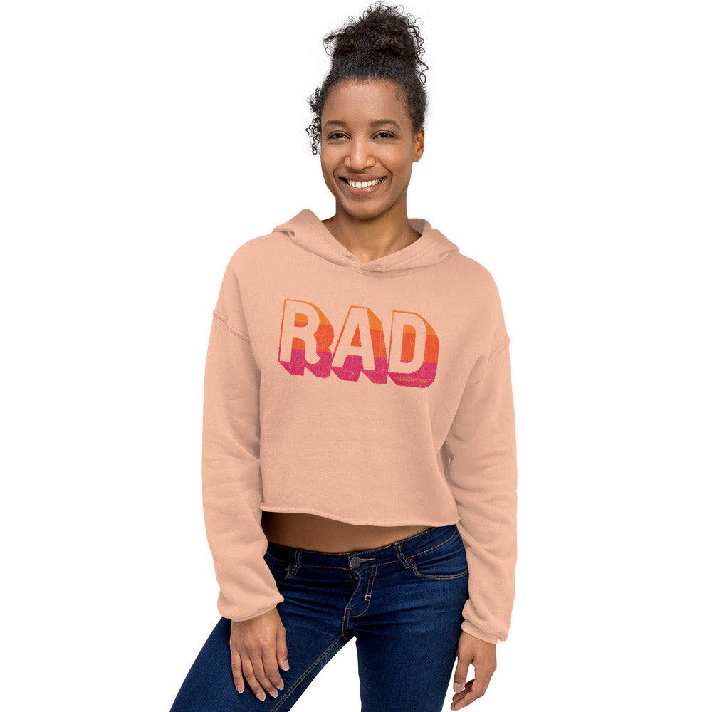 Rad Vintage Crop Hoodie