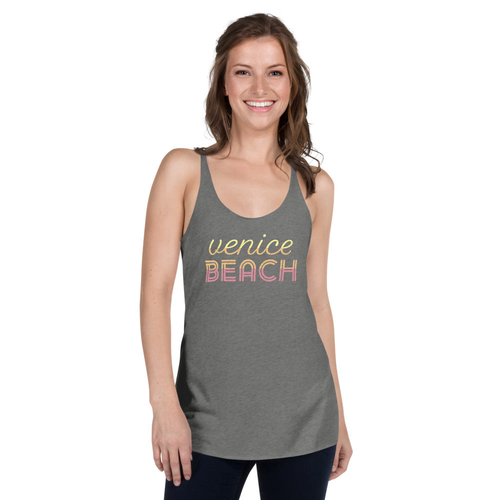 Venice Beach Vintage Women's Tri-Blend Racerback Tank