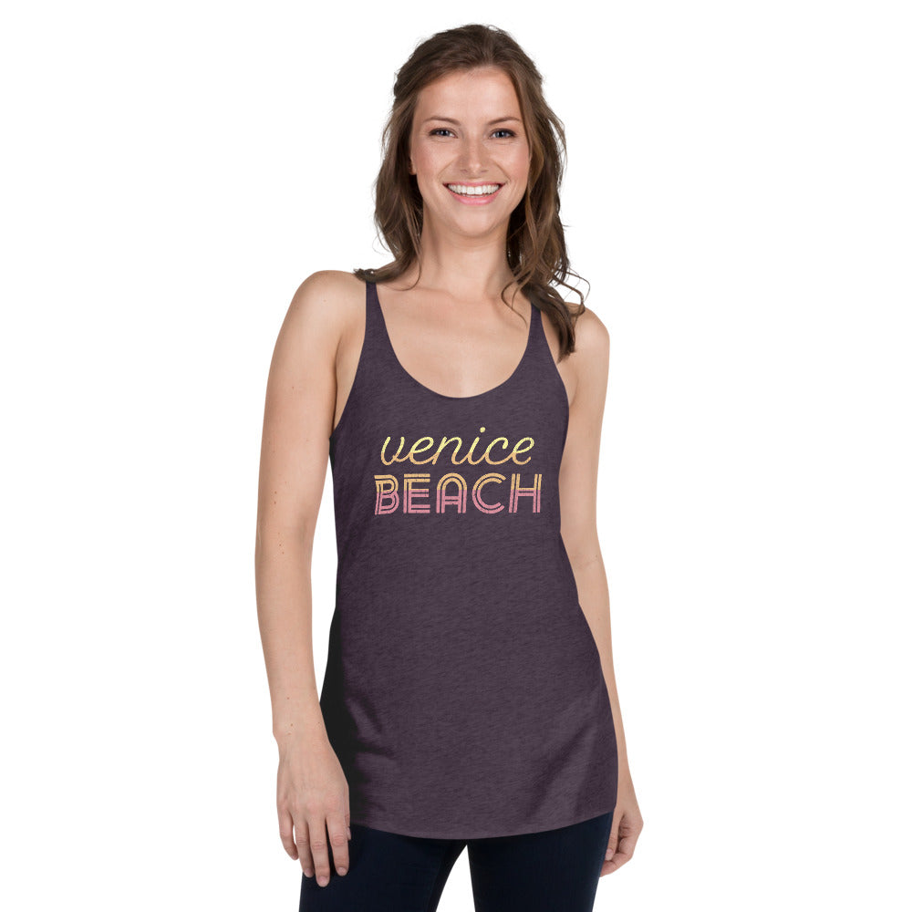Venice Beach Vintage Women's Tri-Blend Racerback Tank