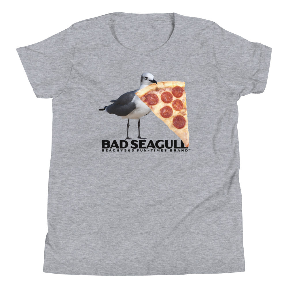 Bad Seagull Jumbo Pizza Logo Kids Tee