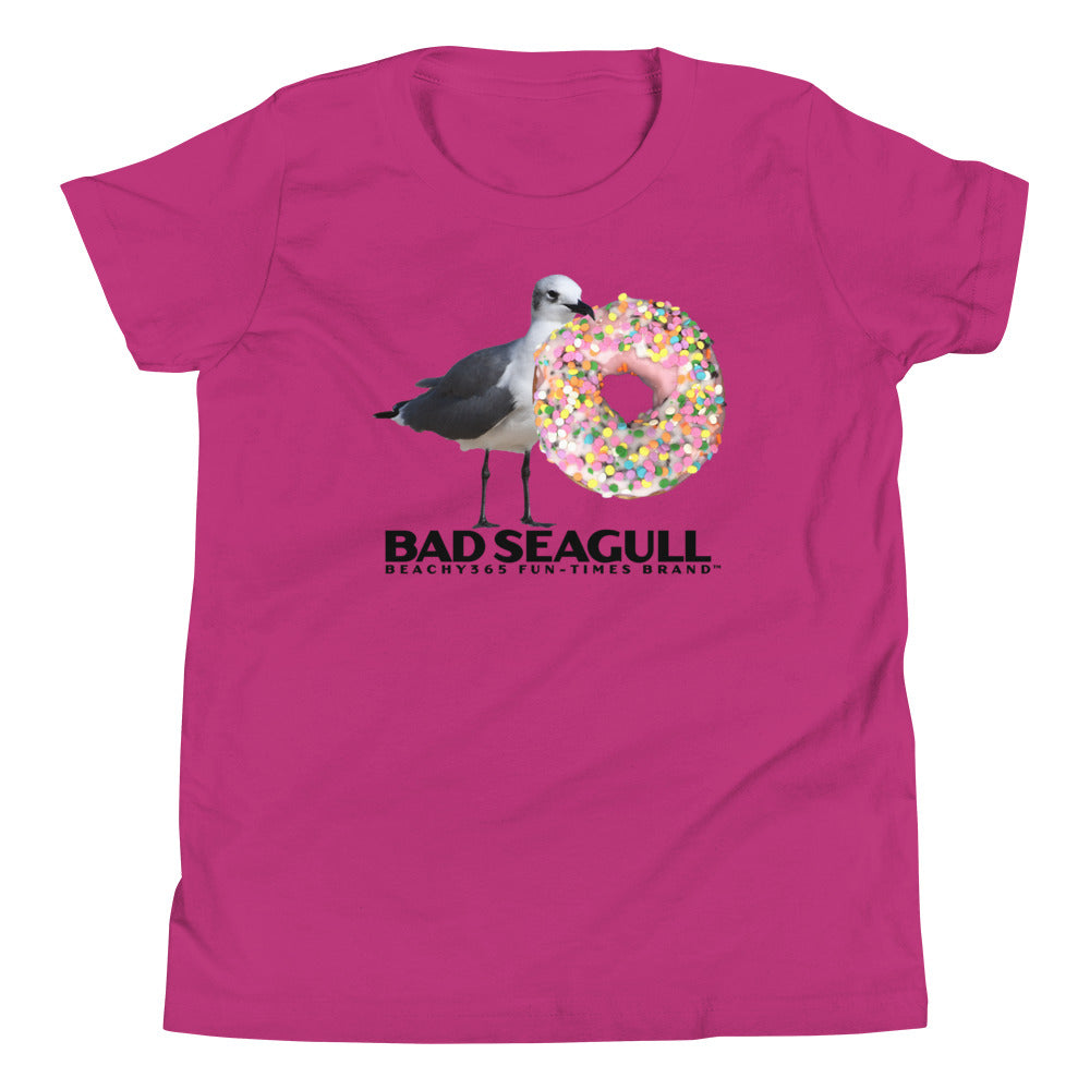 Bad Seagull Jumbo Doughnut Logo Kids Tee