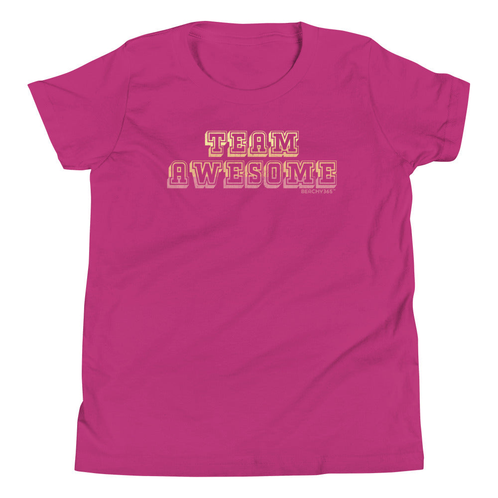 Team Awesome Vintage Kids Tee